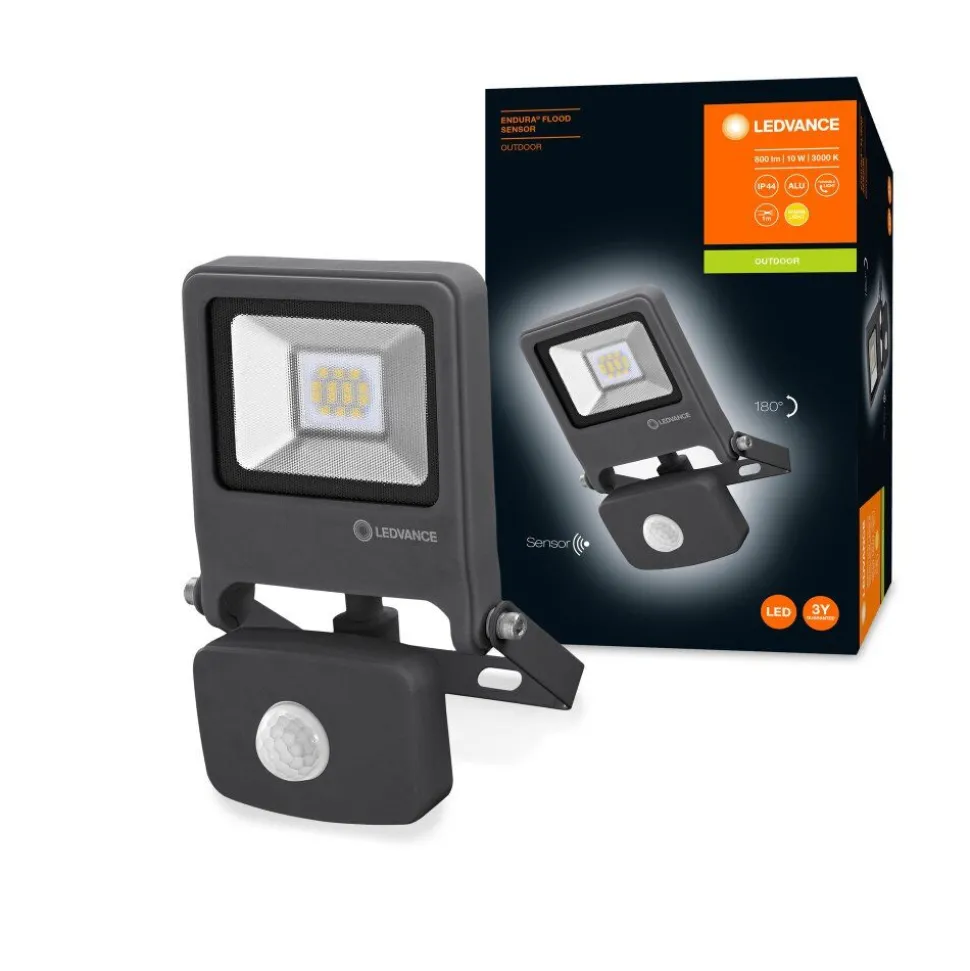 Spot De Jardin Ledvance Endura® Gris, 1 Lumiere, Detecteur De Mouvement
