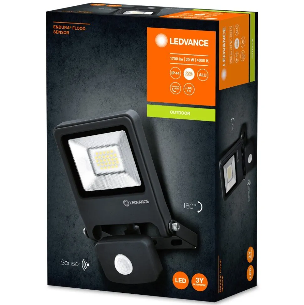Spot De Jardin Ledvance Endura® Gris, 1 Lumiere, Detecteur De Mouvement