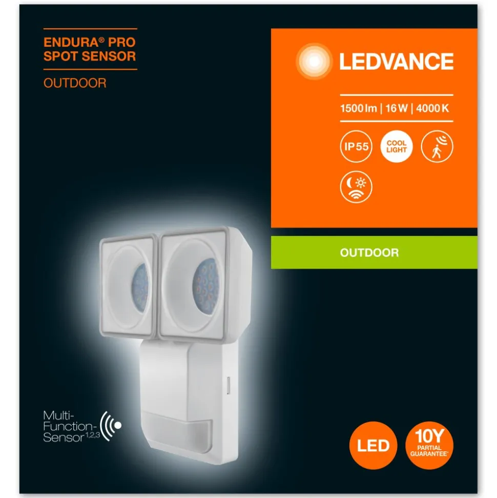 Spot De Jardin Ledvance Endura® Blanc, 1 Lumiere, Detecteur De Mouvement