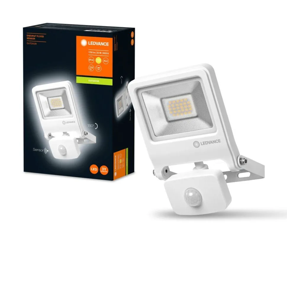 Spot De Jardin Ledvance Endura® Blanc, 1 Lumiere, Detecteur De Mouvement