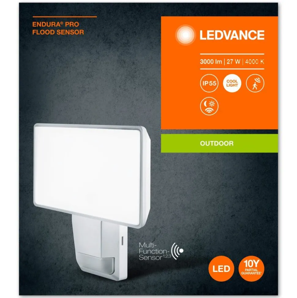 Spot De Jardin Ledvance Endura® Blanc, 1 Lumiere, Detecteur De Mouvement