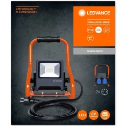 Spot De Jardin Ledvance Worklights Gris, Orange, 1 Lumiere