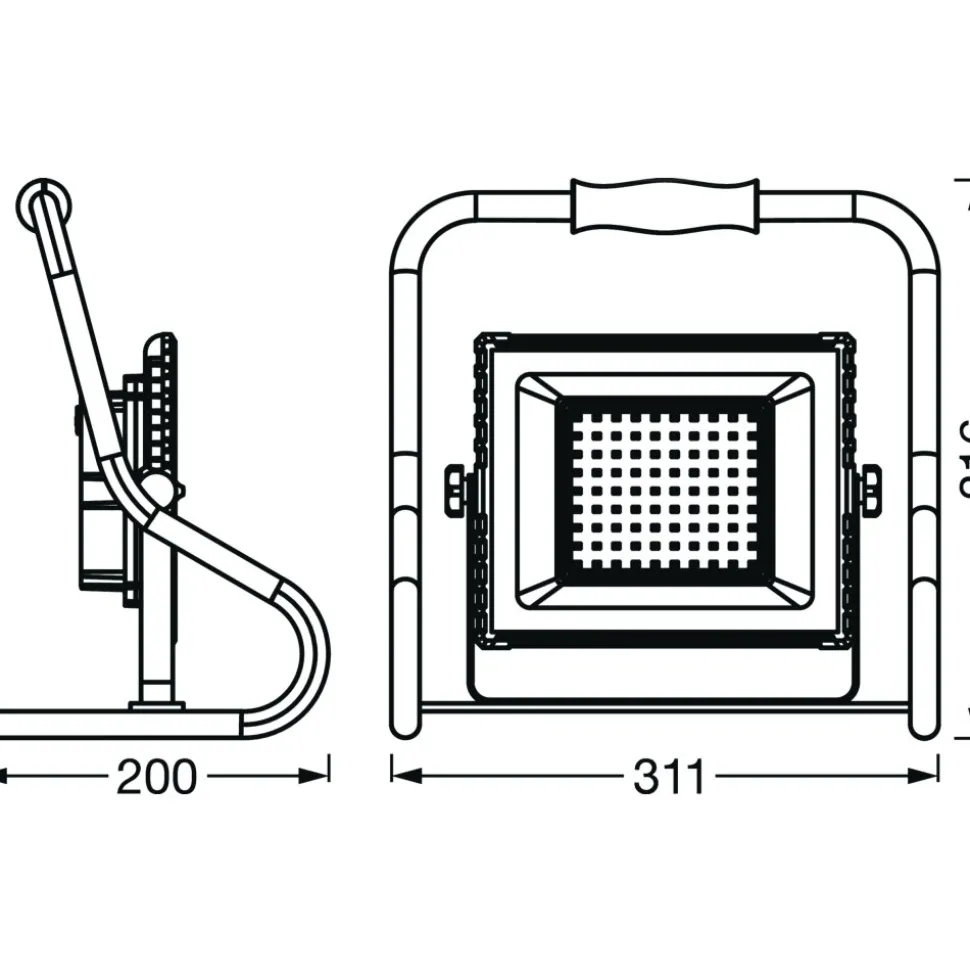 Spot De Jardin Ledvance Worklights Orange, 1 Lumiere