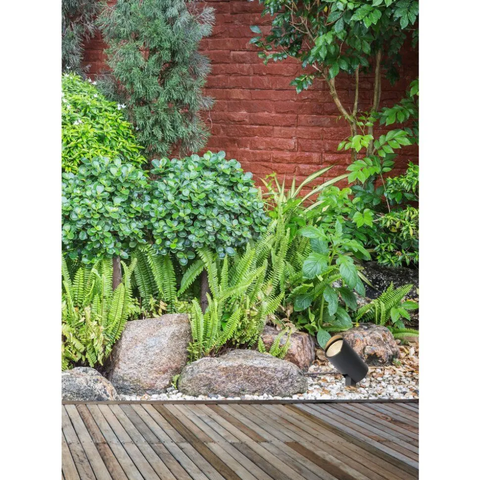 Spot De Jardin Lucide Manal Led Anthracite, 1 Lumiere