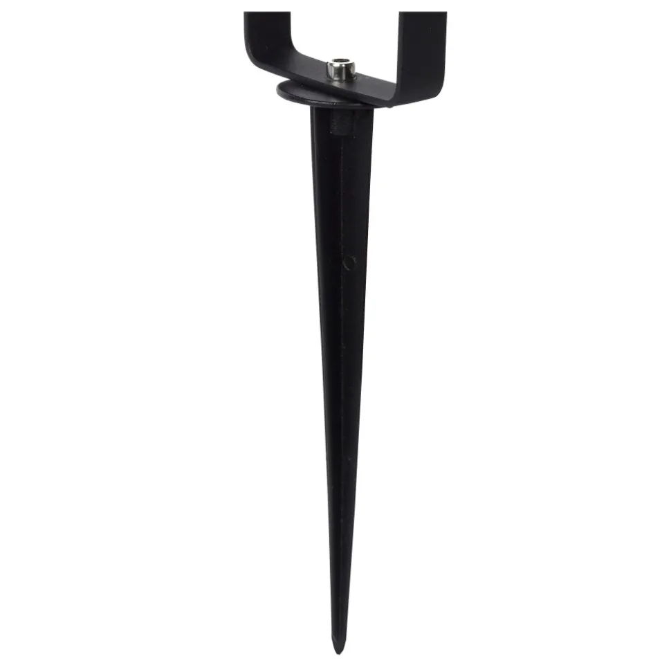 Spot De Jardin Lucide Taylor Noir, 1 Lumiere, Detecteur De Mouvement