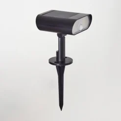 Spot De Jardinusmagama Solar Led Noir, 1 Lumiere, Detecteur De Mouvement, Changeur De Couleurs