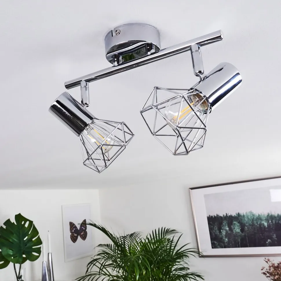 Spot De Plafond Globo Xara Chrome, 2 Lumieres