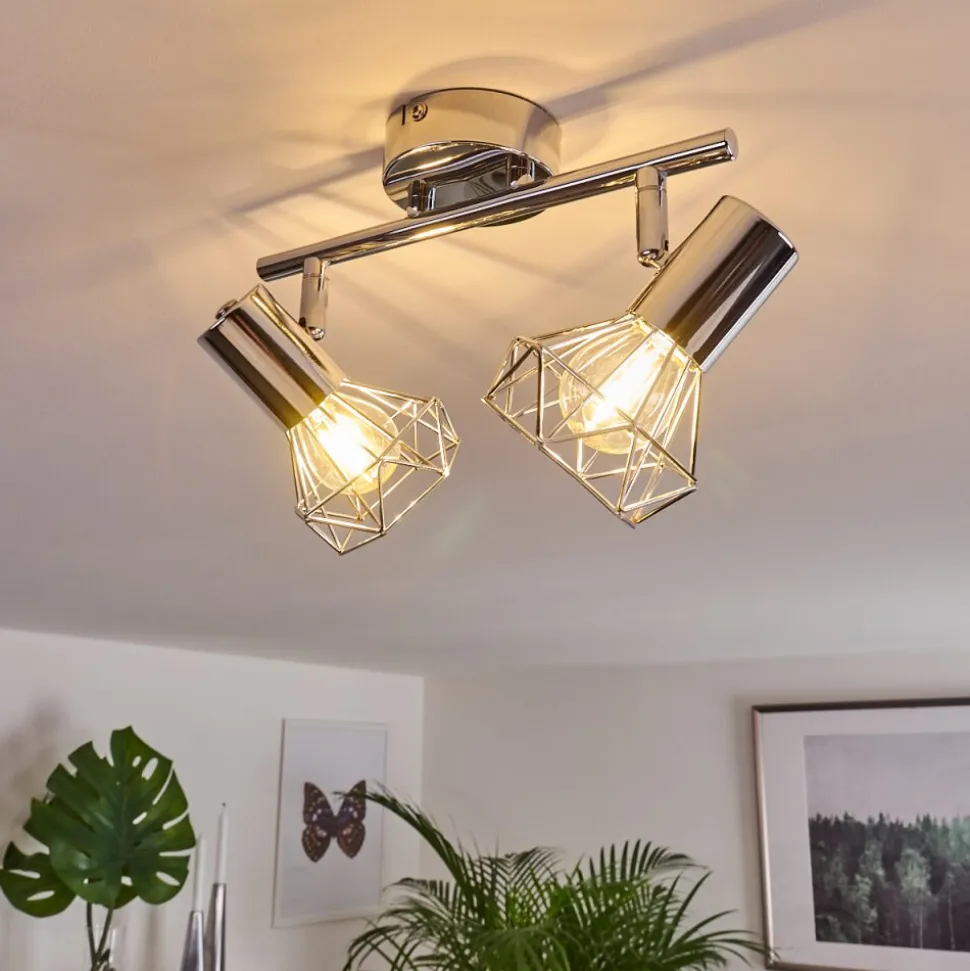 Spot De Plafond Globo Xara Chrome, 2 Lumieres