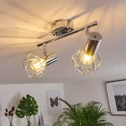 Spot De Plafond Globo Xara Chrome, 2 Lumieres