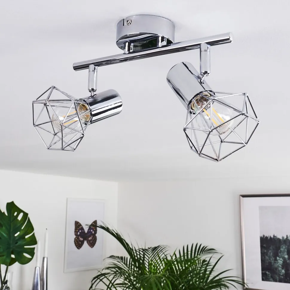 Spot De Plafond Globo Xara Chrome, 2 Lumieres