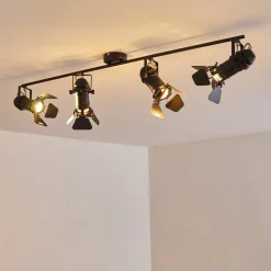 Spot De Plafond Lichinga Noir, 4 Lumieres