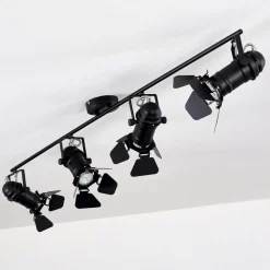 Spot De Plafond Lichinga Noir, 4 Lumieres
