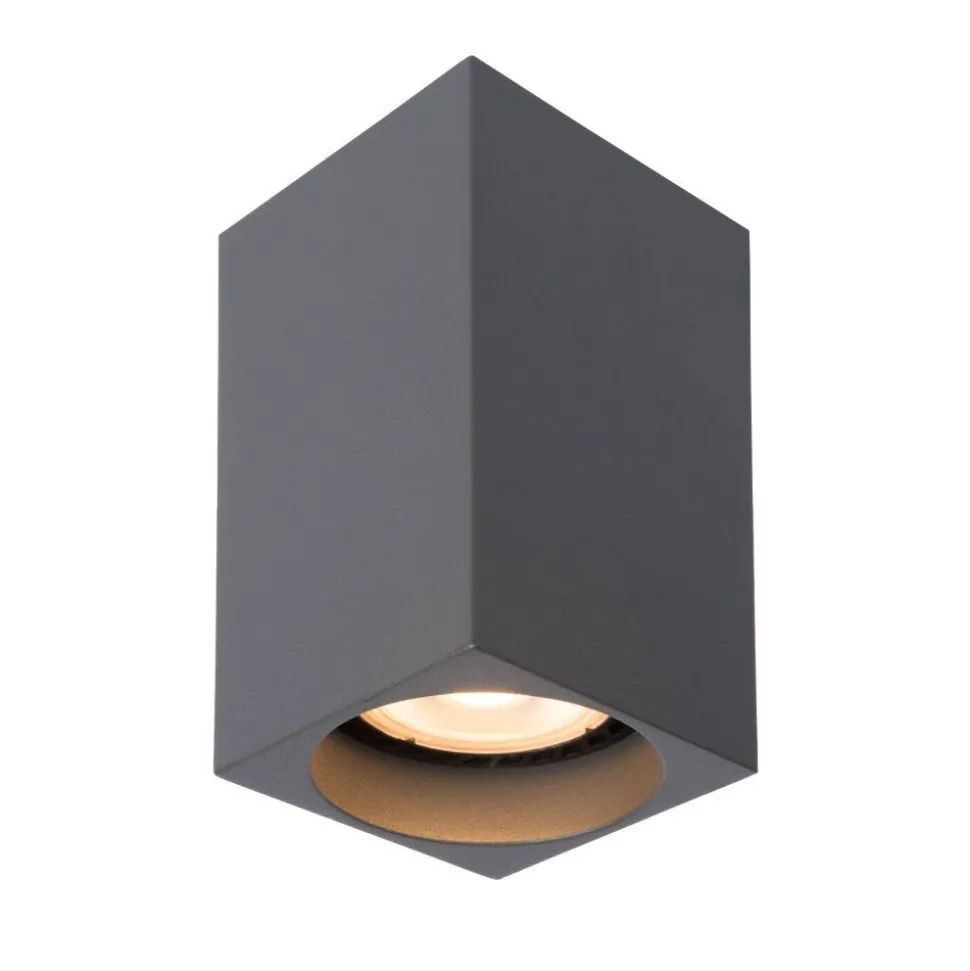 Spot De Plafond Lucide Delto Led Gris, 1 Lumiere