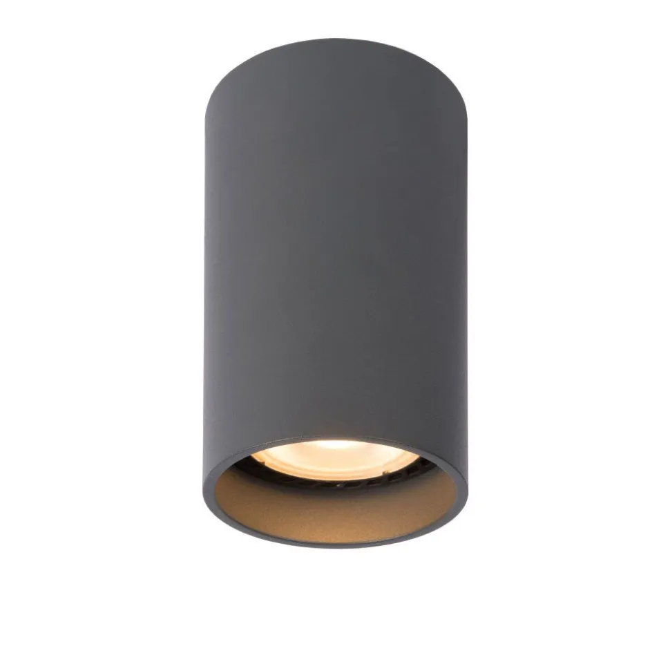 Spot De Plafond Lucide Delto Led Gris, 1 Lumiere