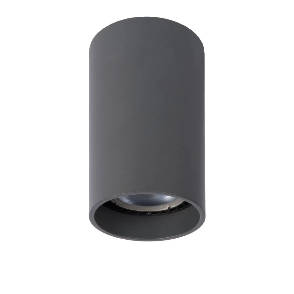Spot De Plafond Lucide Delto Led Gris, 1 Lumiere