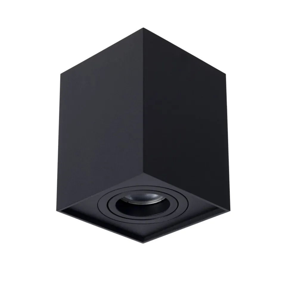 Spot De Plafond Lucide Tube Noir, 1 Lumiere
