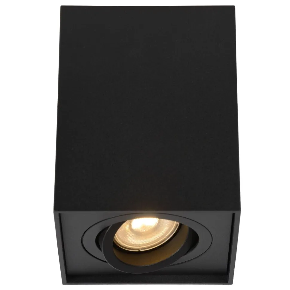 Spot De Plafond Lucide Tube Noir, 1 Lumiere