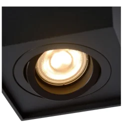 Spot De Plafond Lucide Tube Noir, 1 Lumiere