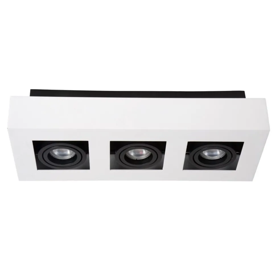 Spot De Plafond Lucide Xirax Led Blanc, 3 Lumieres