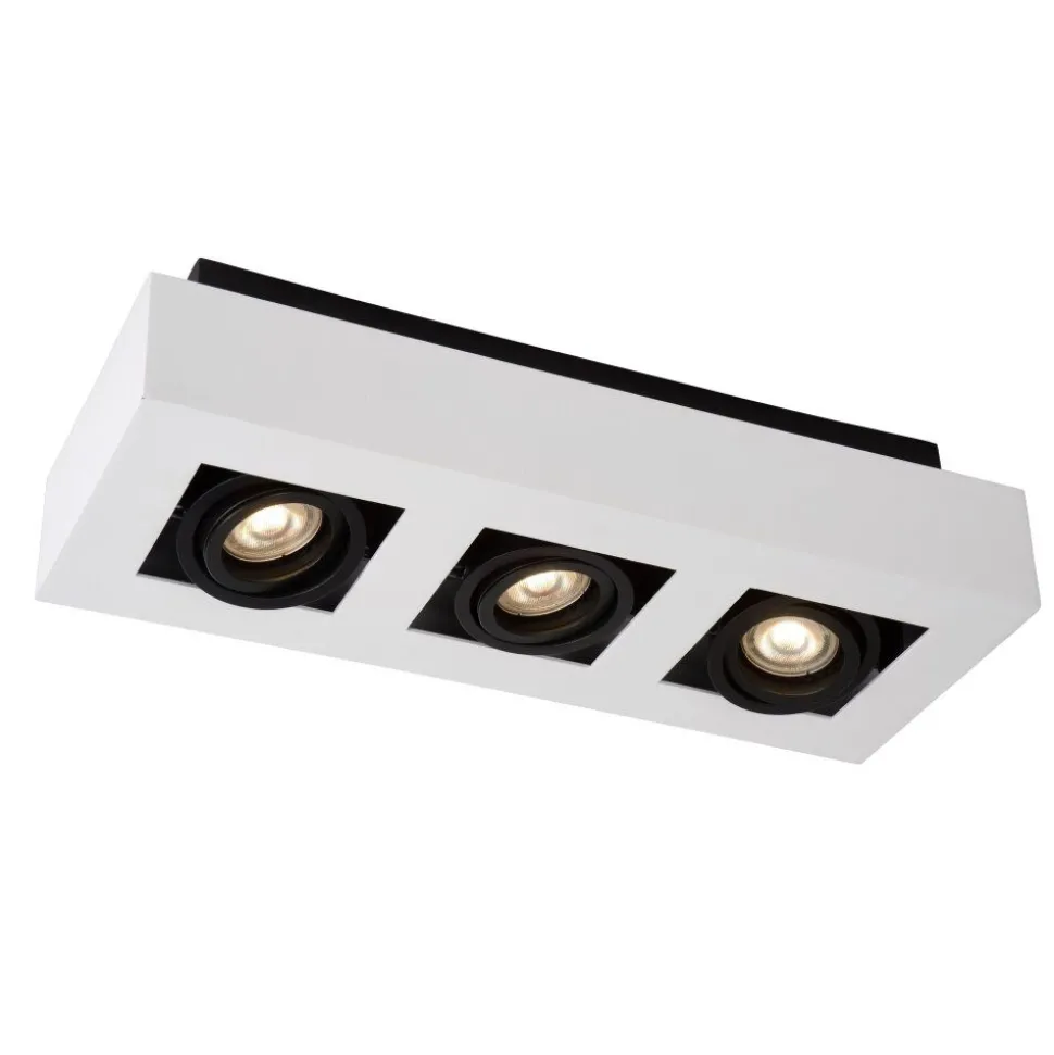 Spot De Plafond Lucide Xirax Led Blanc, 3 Lumieres