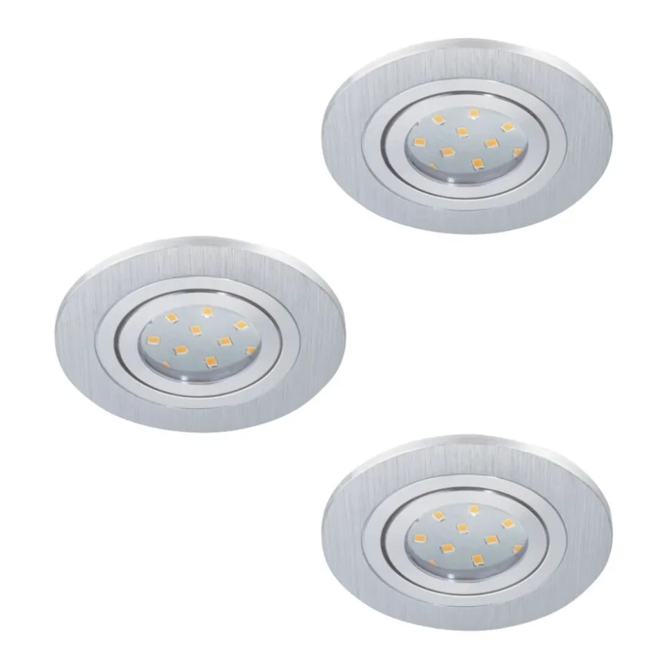 Spot Encastrable Eglo Areitio Led Aluminium, 3 Lumieres