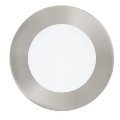 Spot Encastrable Eglo Fueva-C Led Nickel Mat, 1 Lumiere, Changeur De Couleurs