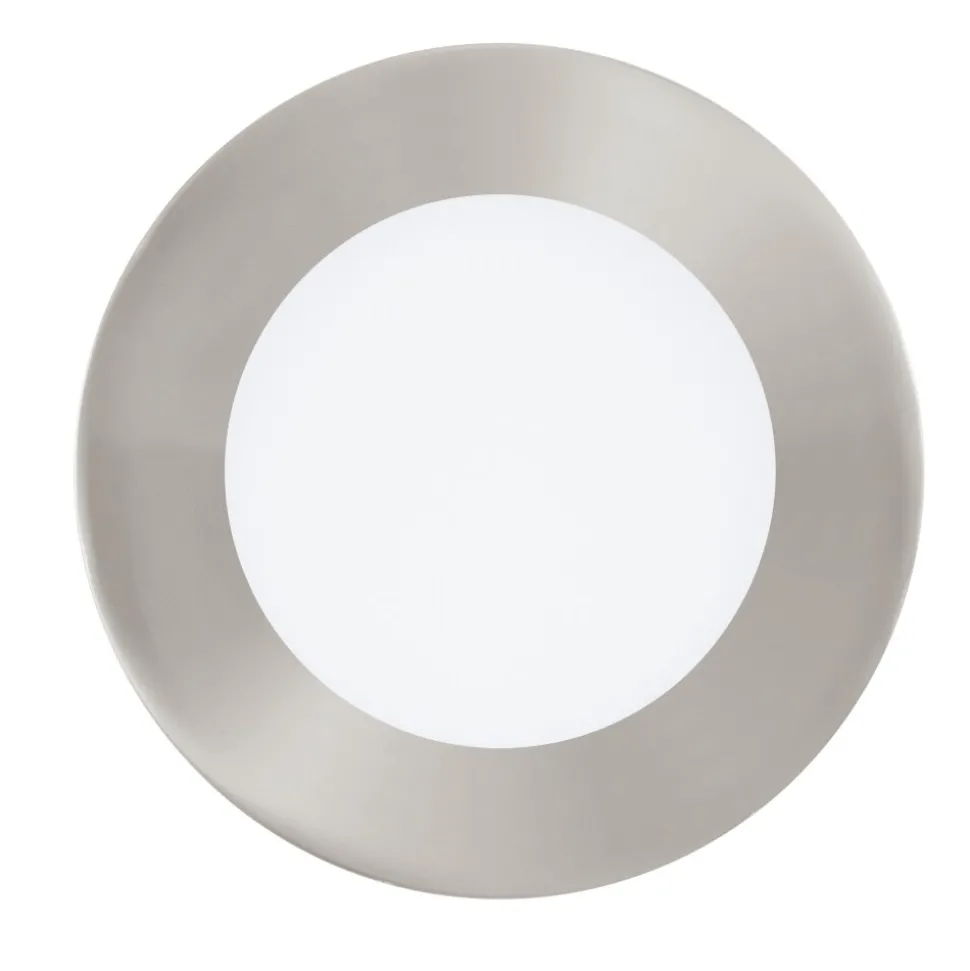 Spot Encastrable Eglo Fueva-C Led Nickel Mat, 1 Lumiere, Changeur De Couleurs