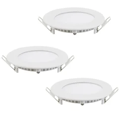 Spot Encastrable Eglo Fuevac Led Blanc, 3 Lumieres, Changeur De Couleurs