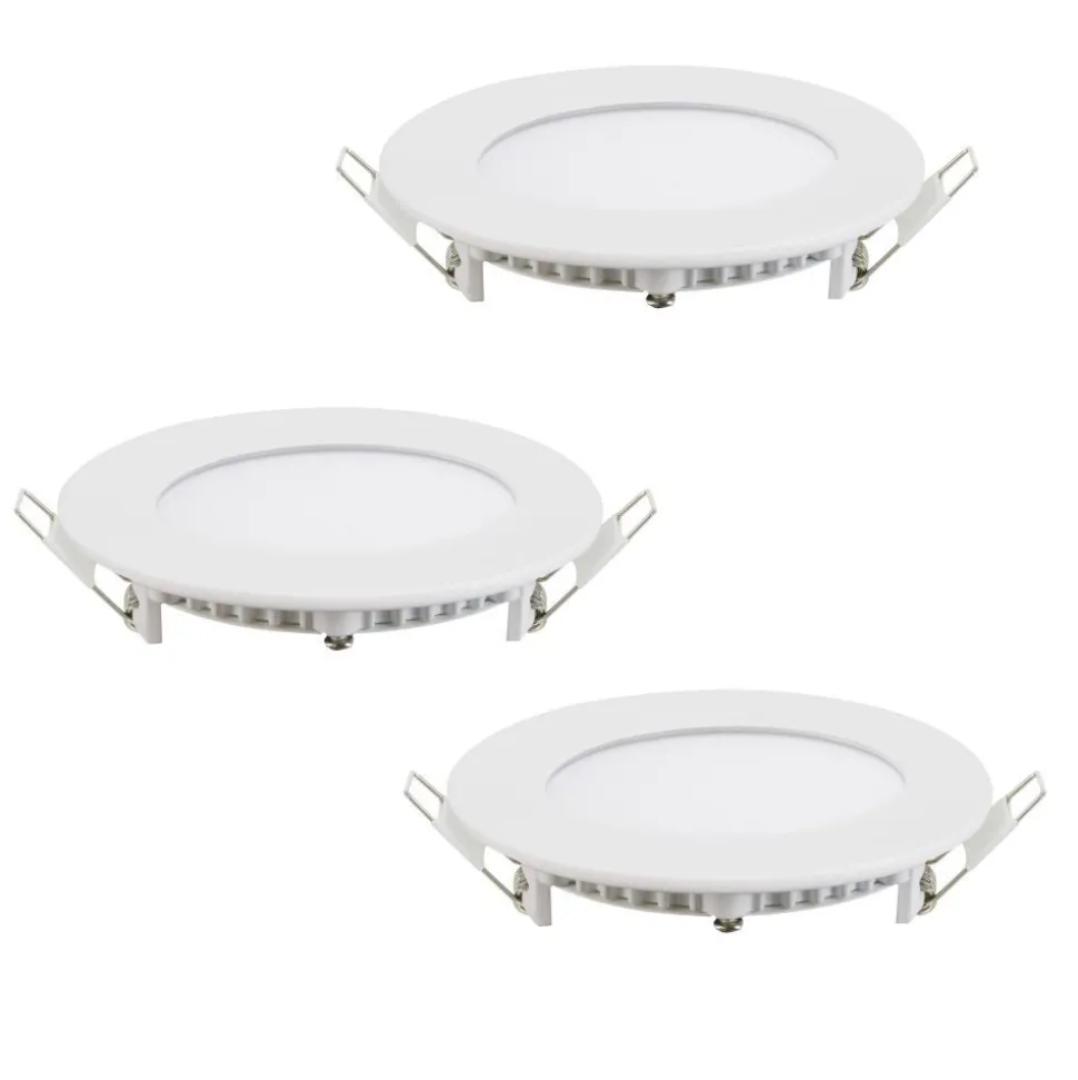 Spot Encastrable Eglo Fuevac Led Blanc, 3 Lumieres, Changeur De Couleurs