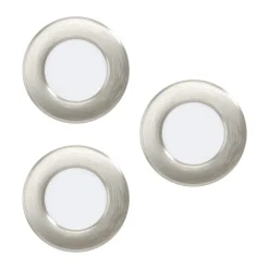 Spot Encastrable Eglo Fueva Led Nickel Mat, 3 Lumieres
