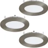 Spot Encastrable Eglo Fueva Led Nickel Mat, 3 Lumieres