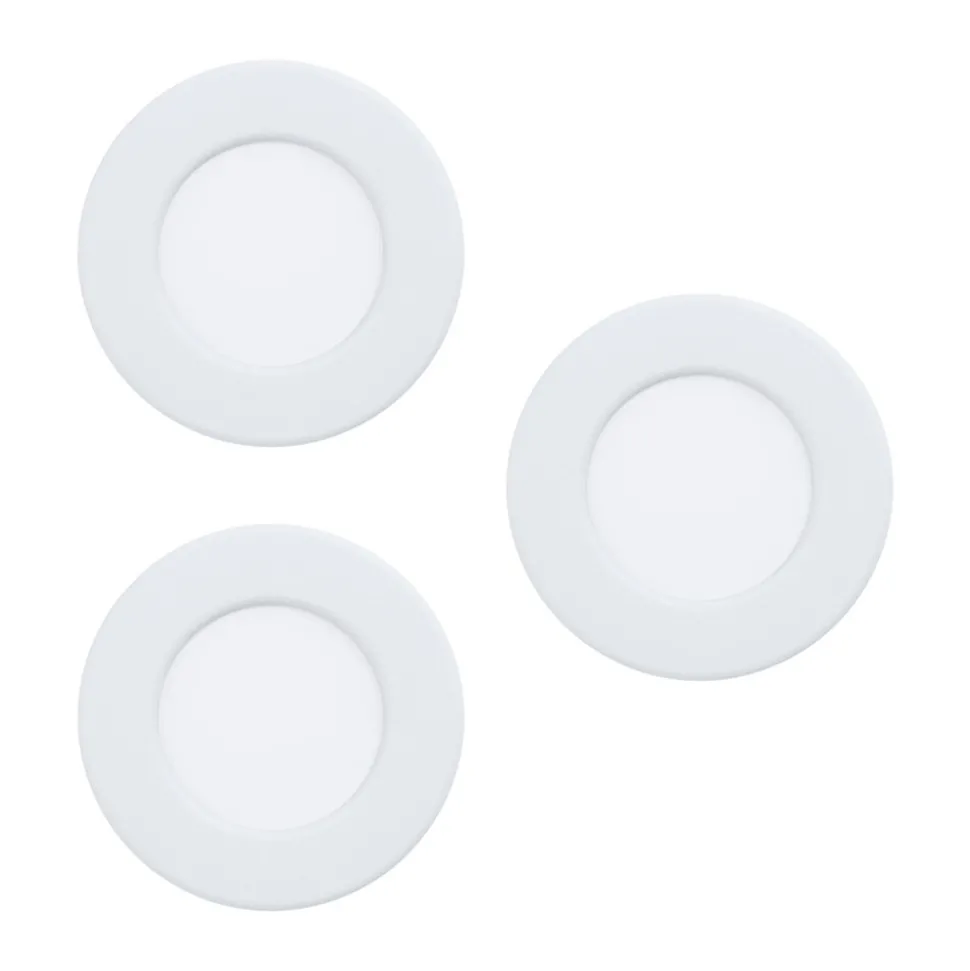 Spot Encastrable Eglo Fueva Led Blanc, 3 Lumieres