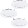 Spot Encastrable Eglo Fueva Led Blanc, 3 Lumieres