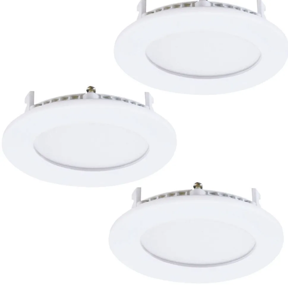 Spot Encastrable Eglo Fueva Led Blanc, 3 Lumieres