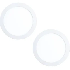 Spot Encastrable Eglo Fueva Led Blanc, 2 Lumieres