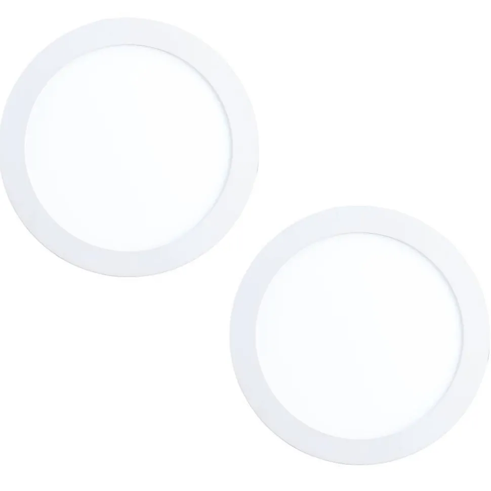 Spot Encastrable Eglo Fueva Led Blanc, 2 Lumieres