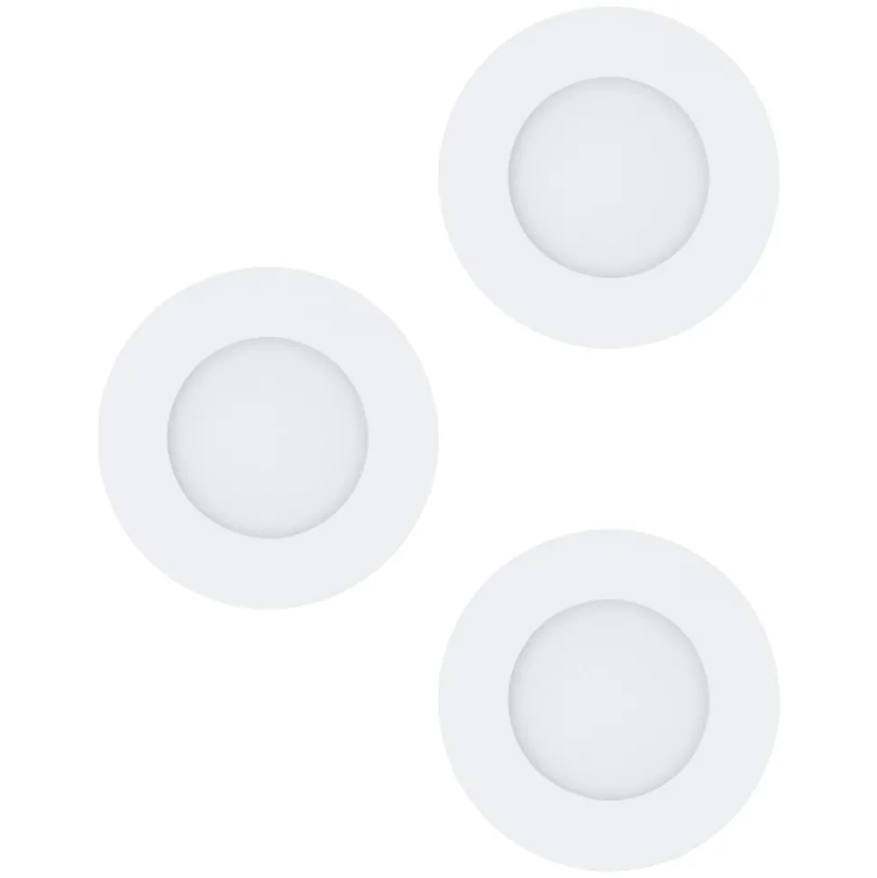 Spot Encastrable Eglo Fueva Led Blanc, 3 Lumieres