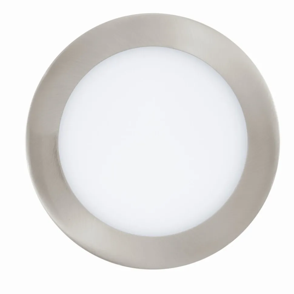 Spot Encastrable Eglo Fueva-C Led Nickel Mat, 1 Lumiere, Changeur De Couleurs