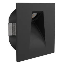 Spot Encastrable Eglo Mecinos Led Noir, 1 Lumiere