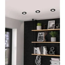 Spot Encastrable Eglo Peneto Led Noir, 3 Lumieres