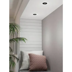 Spot Encastrable Eglo Peneto Led Noir, 3 Lumieres