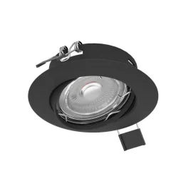 Spot Encastrable Eglo Peneto Led Noir, 3 Lumieres
