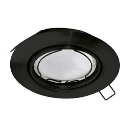 Spot Encastrable Eglo Peneto Led Noir, 1 Lumiere