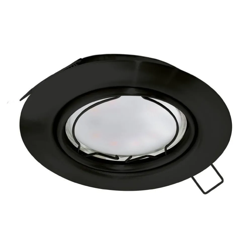 Spot Encastrable Eglo Peneto Led Noir, 1 Lumiere