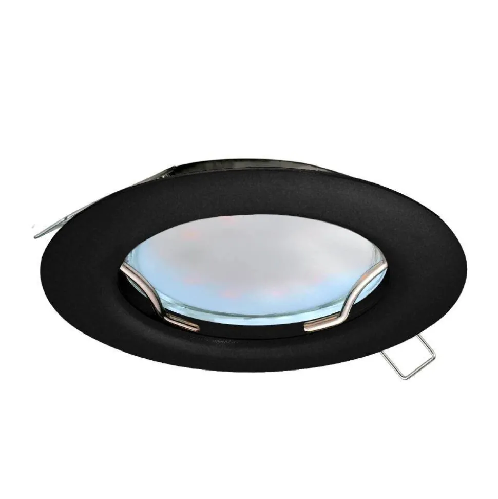 Spot Encastrable Eglo Peneto Led Noir, 1 Lumiere