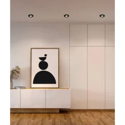 Spot Encastrable Eglo Pineda Led Noir, 1 Lumiere