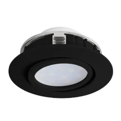 Spot Encastrable Eglo Pineda Led Noir, 1 Lumiere