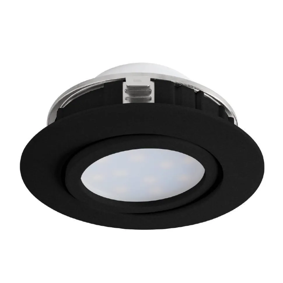 Spot Encastrable Eglo Pineda Led Noir, 1 Lumiere