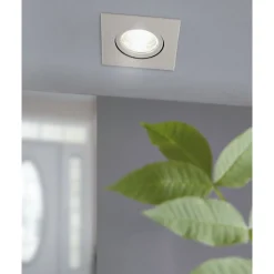 Spot Encastrable Eglo Saliceto Led Nickel Mat, 1 Lumiere