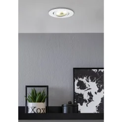 Spot Encastrable Eglo Saliceto-Z Led Blanc, 1 Lumiere